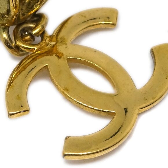 Chanel Gold Dangle Earrings Clip-On 29 172011 - Picture 2 of 4